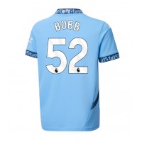 Manchester City Oscar Bobb #52 Replika Hemmatröja 2024-25 Kortärmad